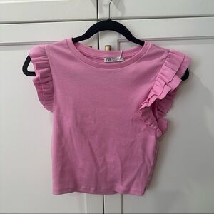 Zara women’s ruffled top medium NWT